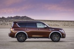 2020 Nissan Armada Platinum in Forged Copper Metallic - Static Side View